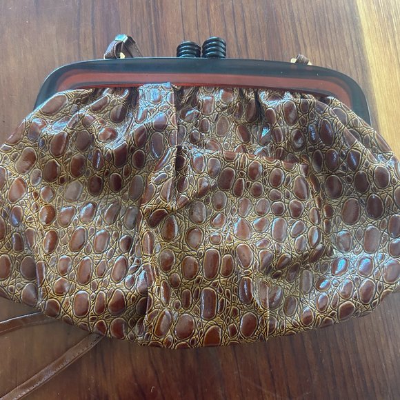 GENUINE LEATHER Made in Italy Vintage Bag Vintage GENUINE LEATHER Women's Bag M - Picture 7 of 9